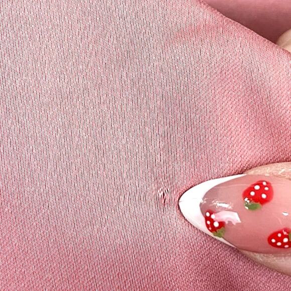 NEW WeWoreWhat Pink Satin Mini Dress size 2 Puff Sleeve Barbie Princess Slip - Picture 10 of 10